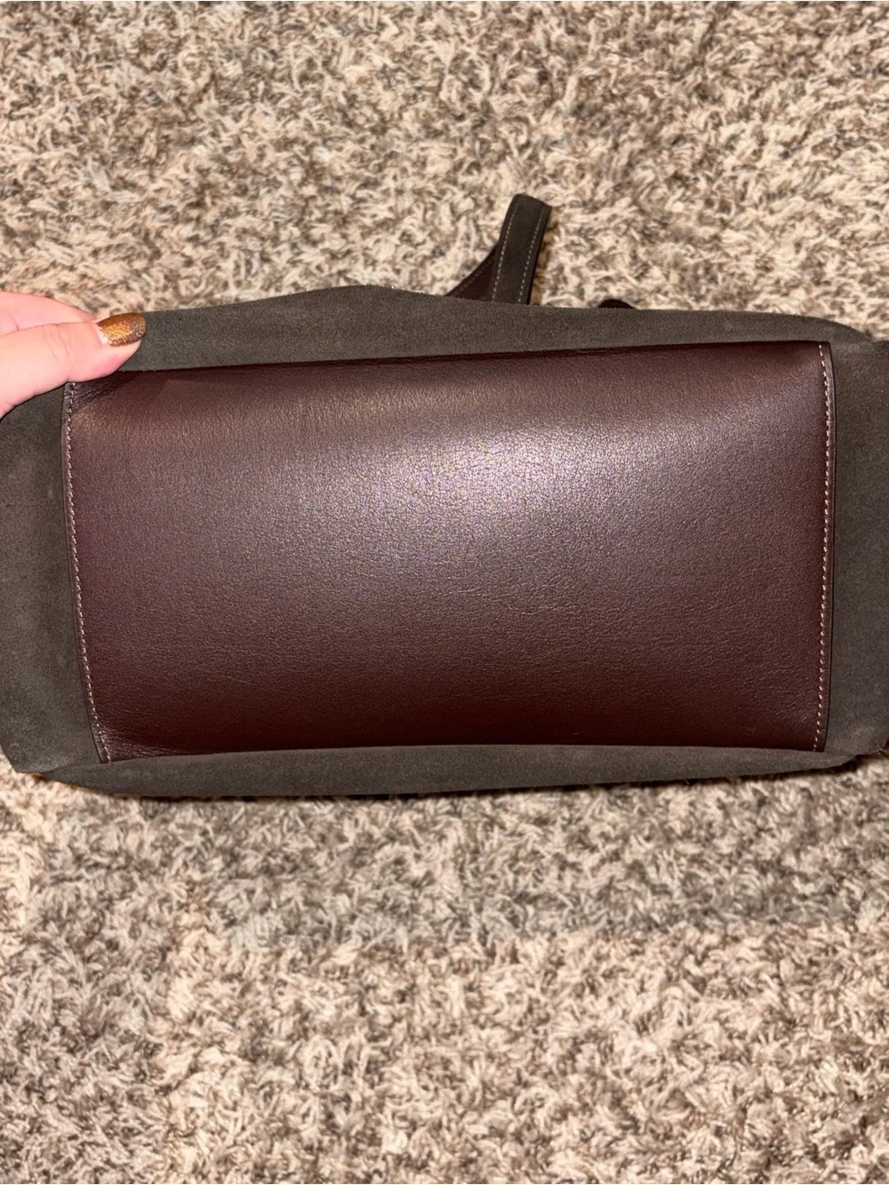 Coach Hadley tote bag in suede